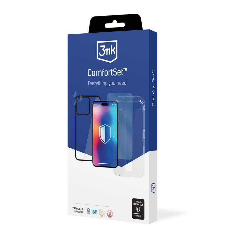 3mk Comfort Set 4 in 1 szkło hartowane + etui + lens + aplikator - iPhone 15 Plus