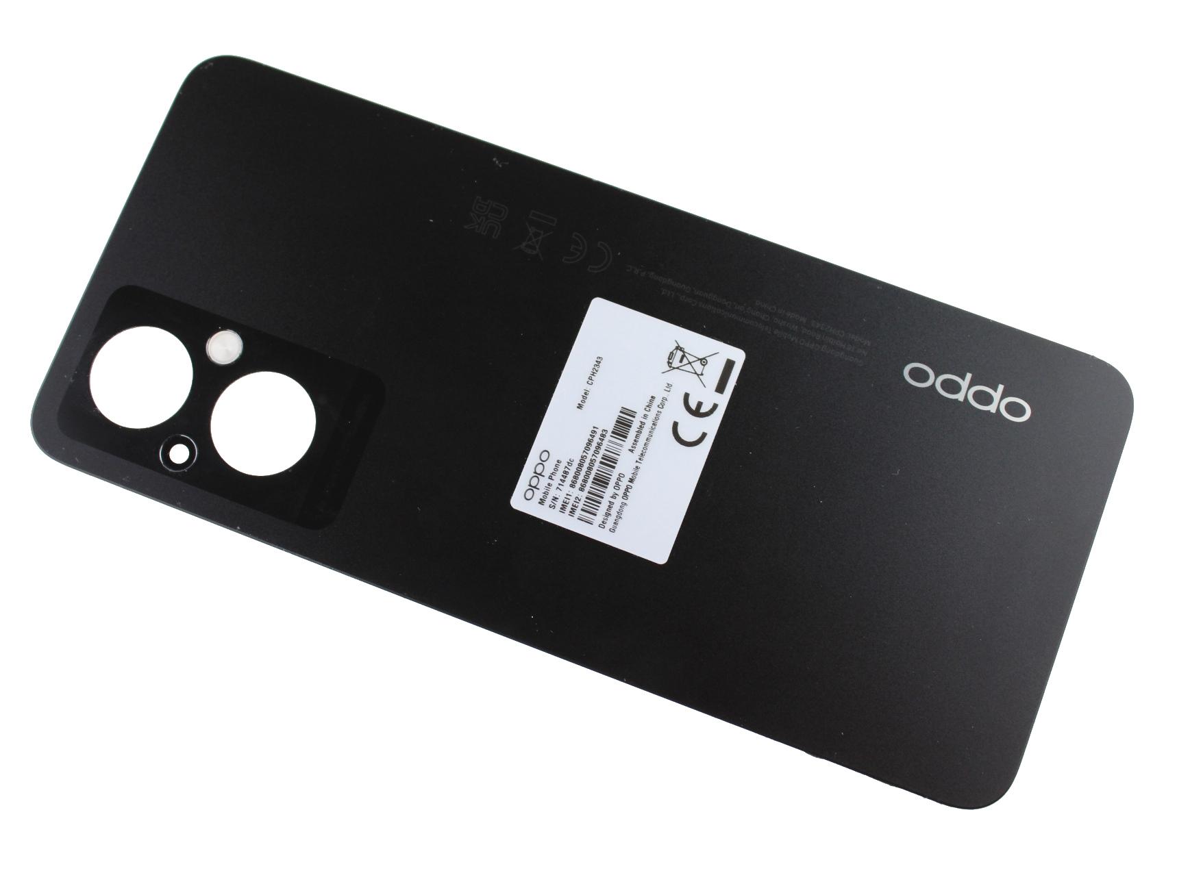 Original battery cover OPPO RENO 7 Z 5G (CPH2343) black - (dismounted)