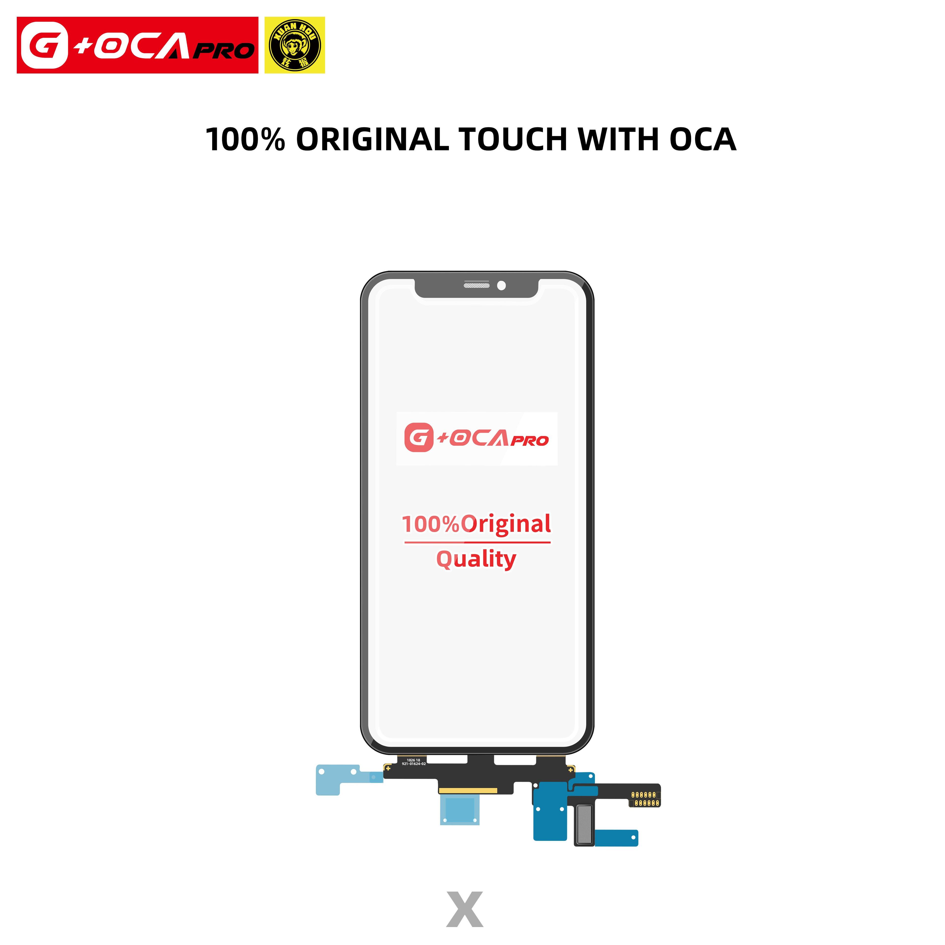 Touch Screen G + OCA Pro with original touch (with oleophobic cover) iPhone X
