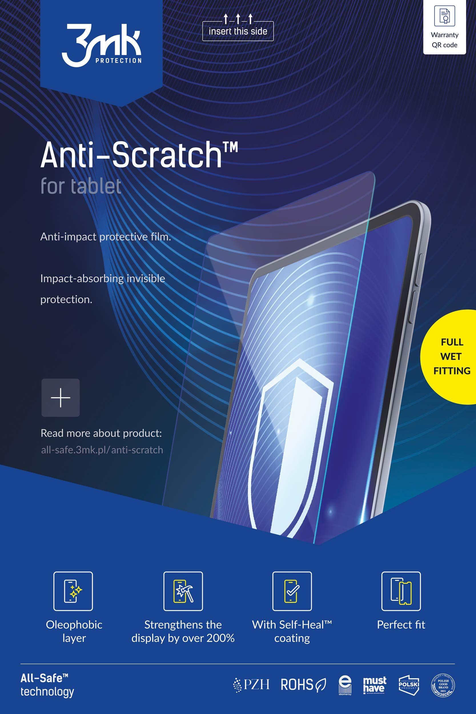 3MK Ochranná fólie All-Safe - AIO Anti-Scratch Tablet Full Wet Fitting 5ks