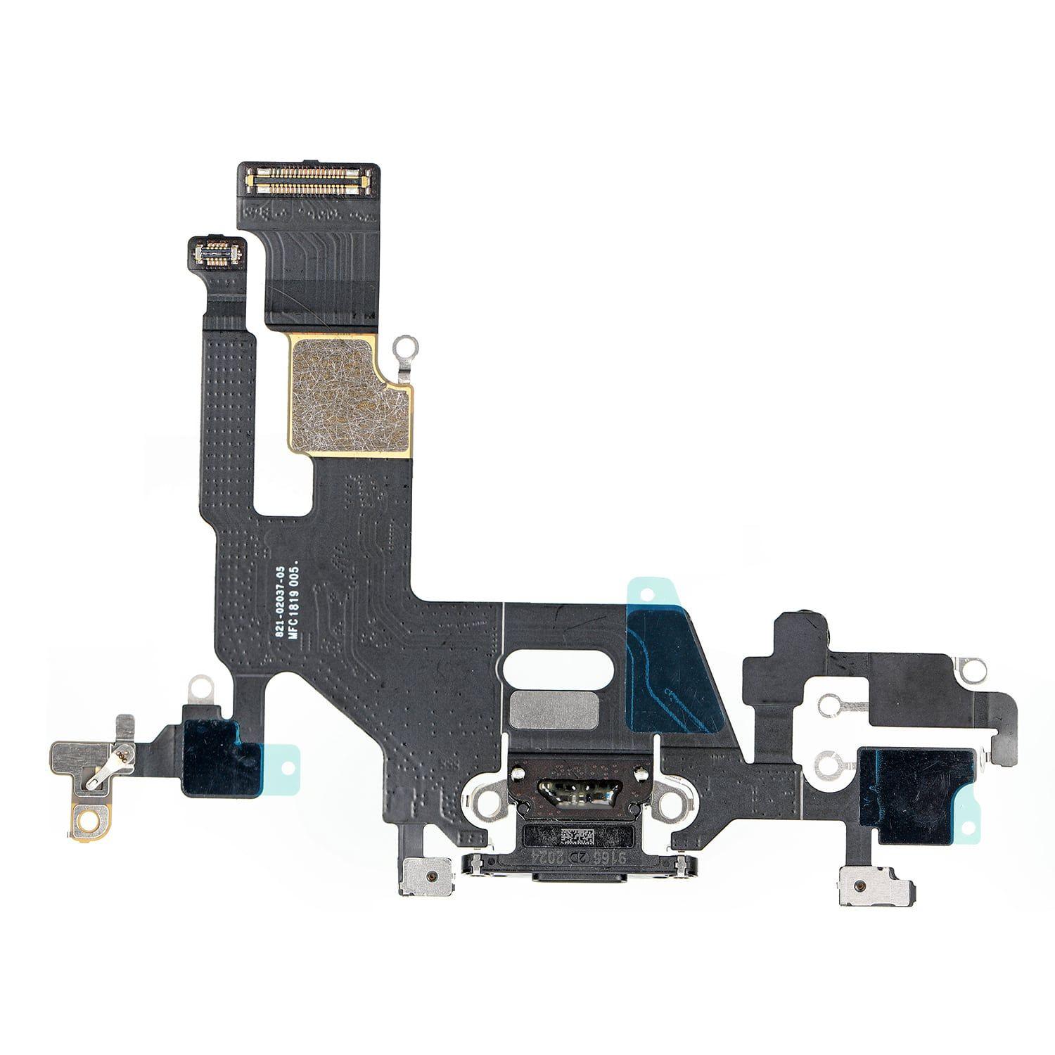 Deska USB s nabíjecím konektorem iPhone X černý demontovaný díl