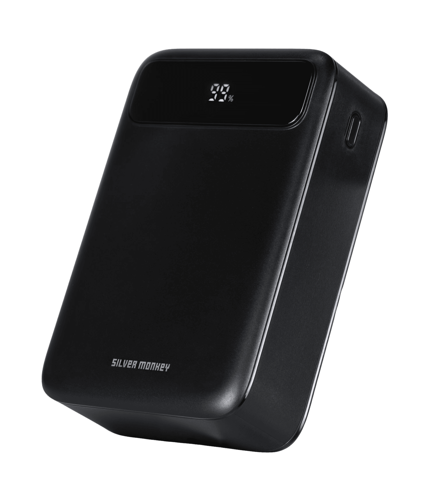 Silver Monkey Power Bank 20,000mAh USB-A USB-C PD 22.5W Black