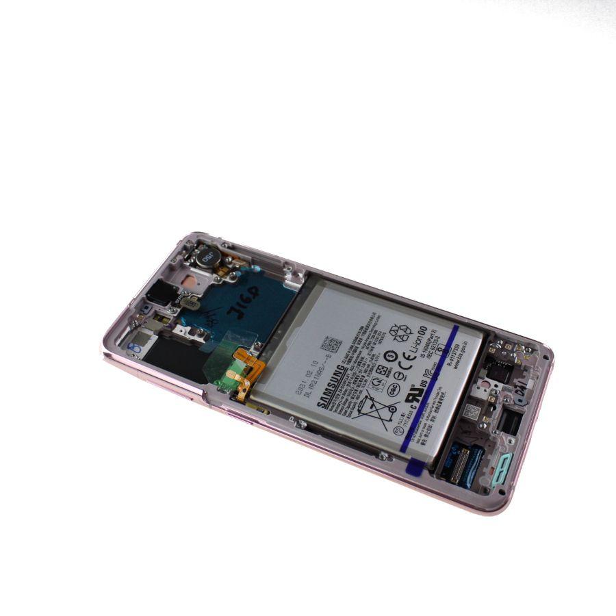 Original lcd + touch screen + battery Samsung SM-G991 Galaxy S21 5G - pink