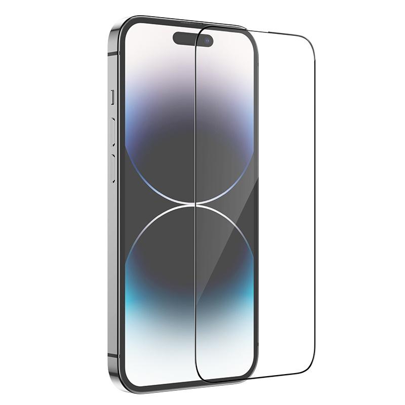 Ochranné tvrzené sklo iPhone 14 Pro Max HOCO G9 celoplošné lepení 5D sada 25 ks.