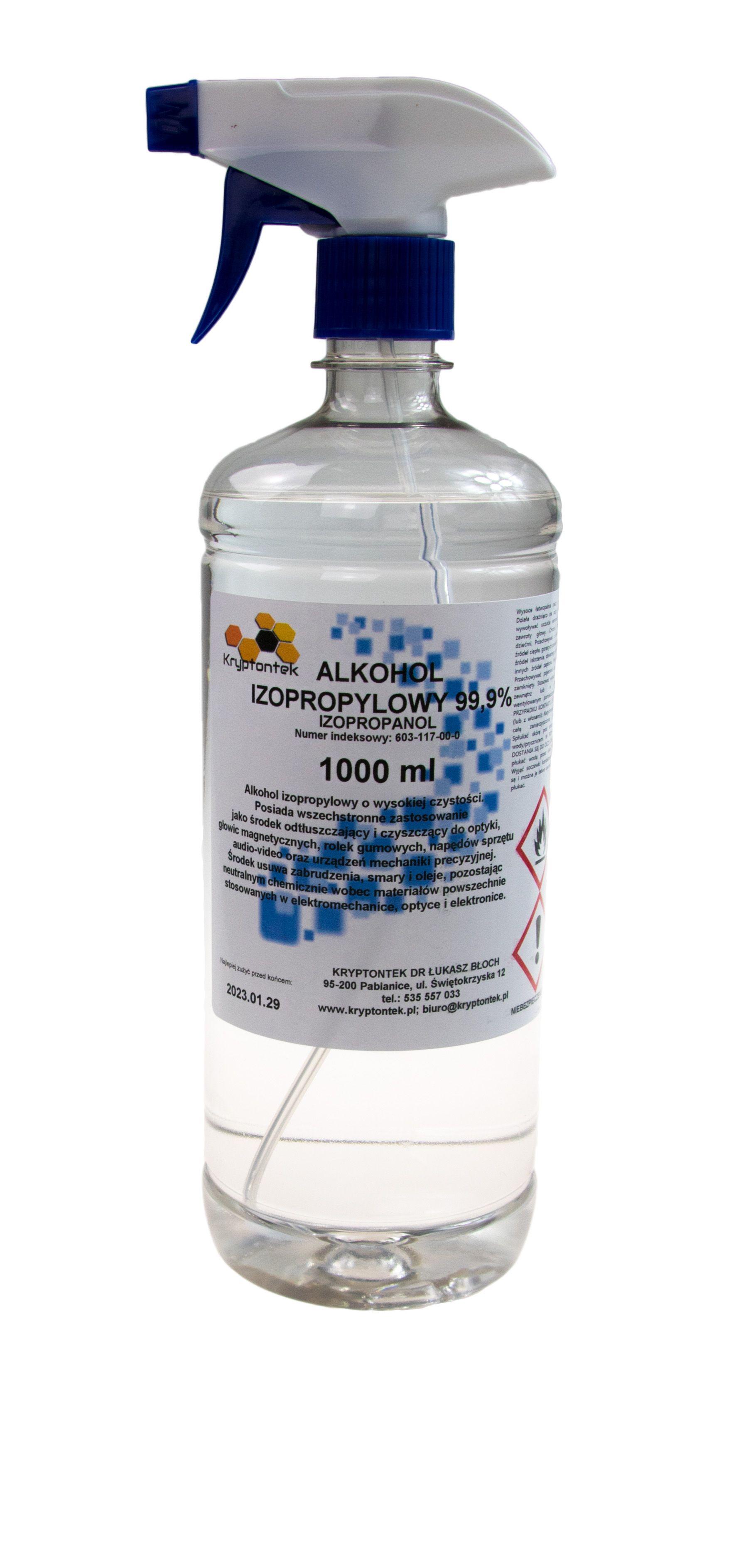 Isopropyl alkohol 99.9% 1000ml ve spreji - Isopropylalkohol 1kg