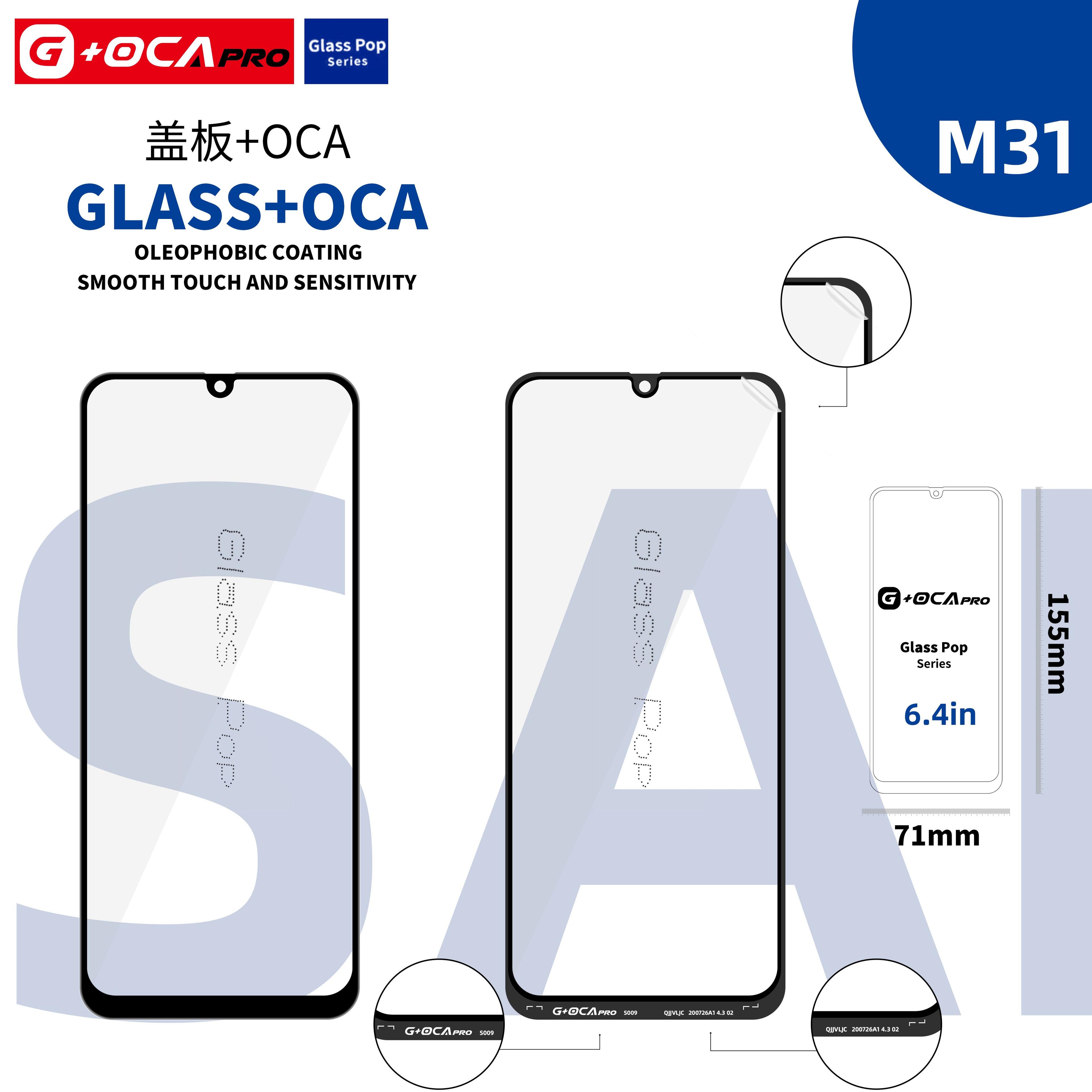 Sklíčko G + OCA Pro s oleofobním povrchem Samsung Galaxy M31 SM-M315