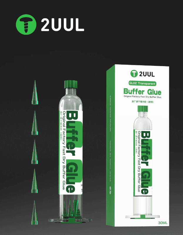 2UUL Montážní lepidlo Buffer Glue 30ml transparentní pro LCD - rámečky a kryty baterií