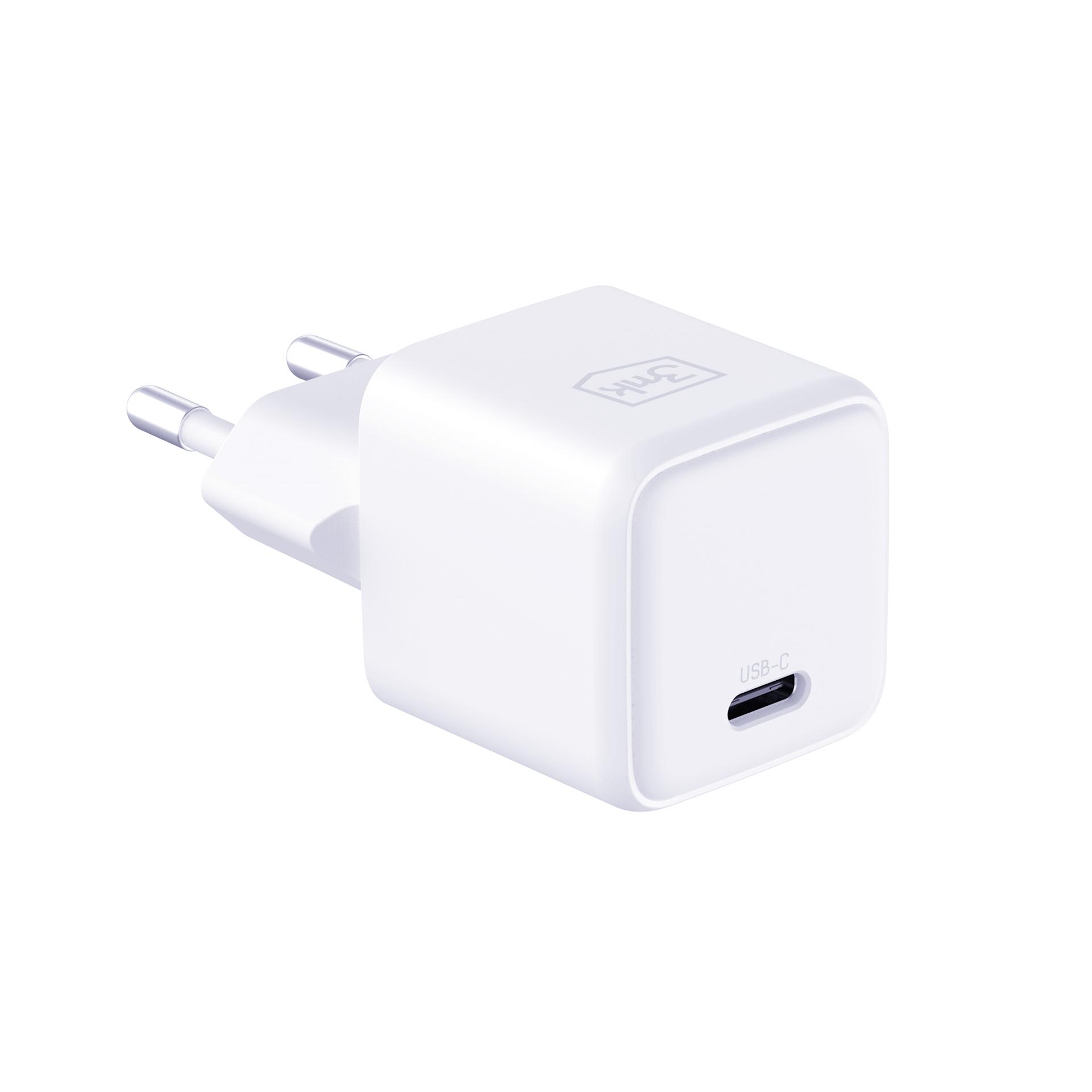 mk Hyper Charger PD QC PPS 25W + 1x USB-C-C cable White