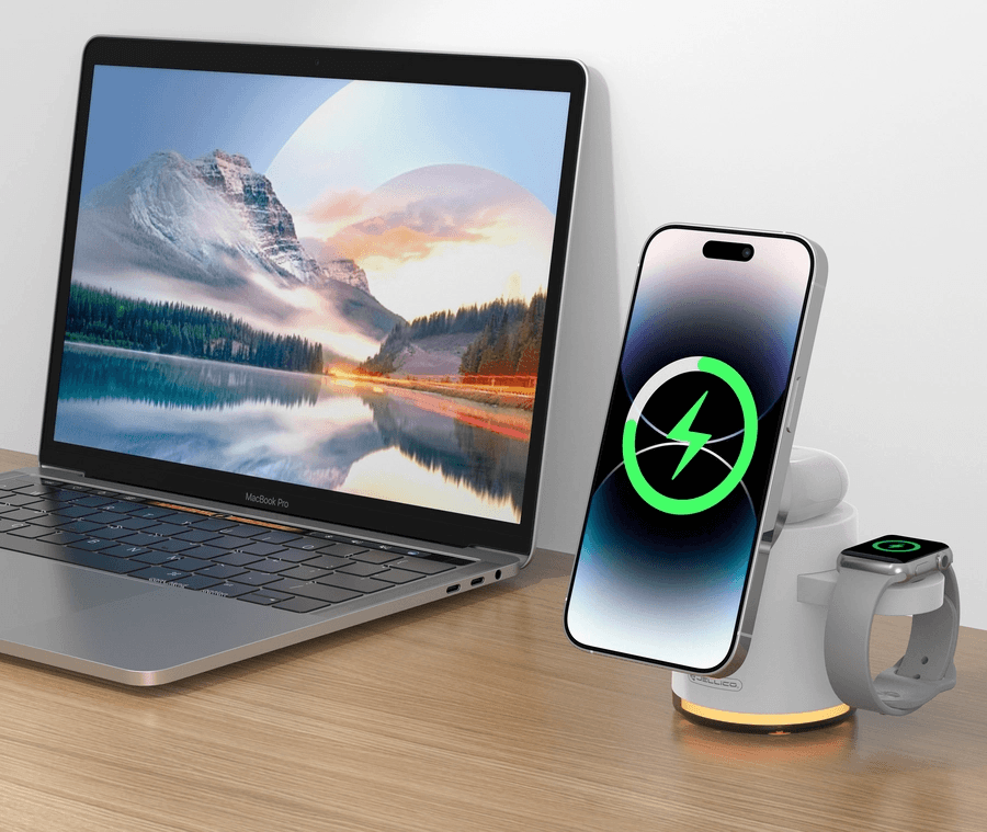 JELLICO wireless charger 4in1 W22 15W White