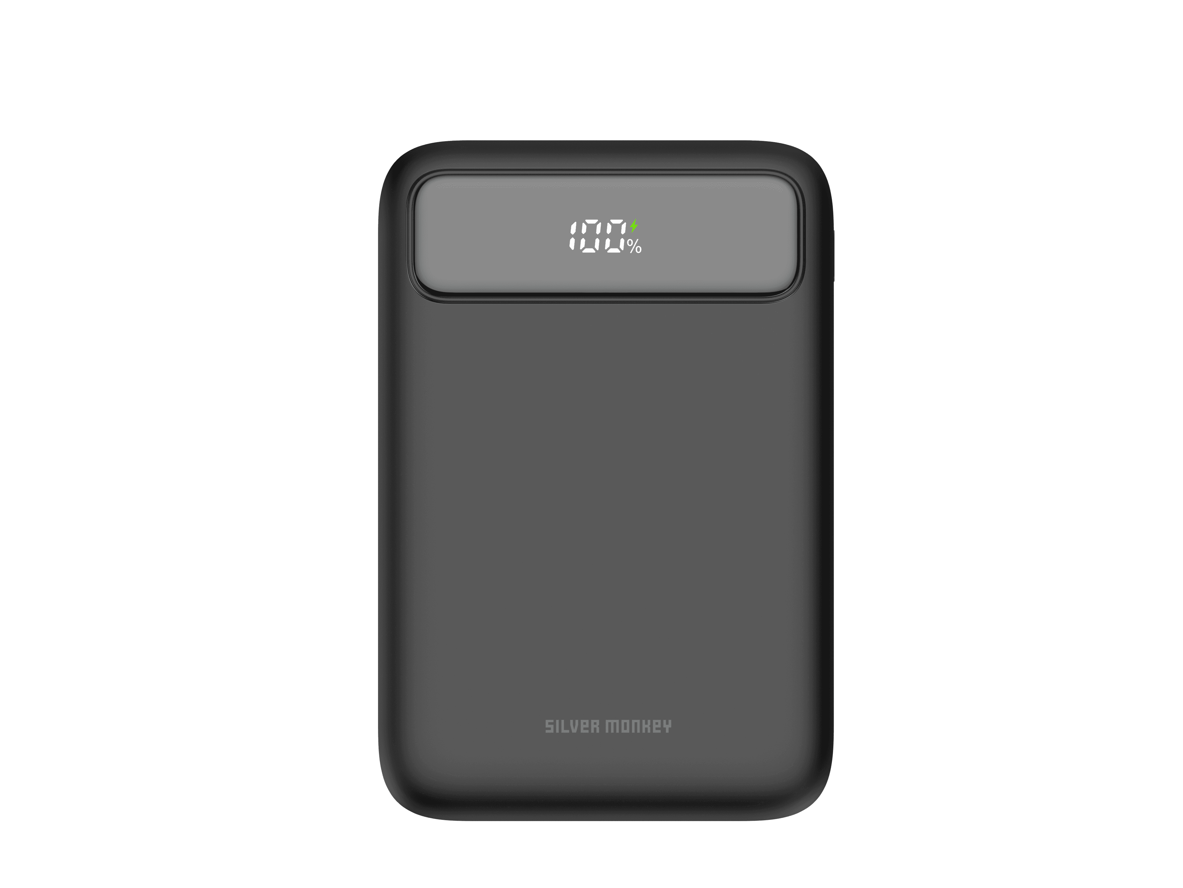 Silver Monkey Power Bank 10,000mAh USB-A USB-C PD 22.5W Black