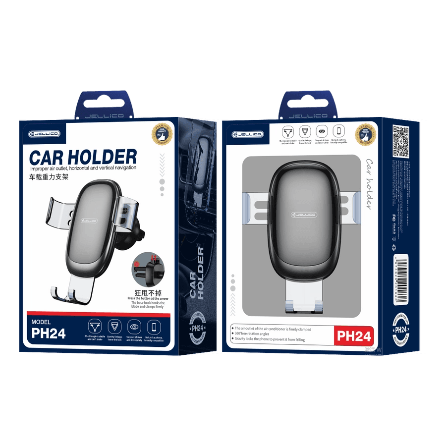 JELLICO car holder gravity PH24 Black