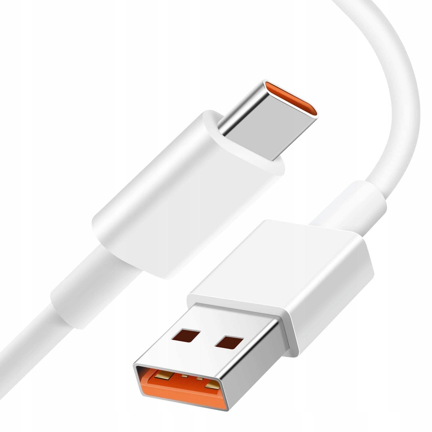 Originální Xiaomi 6A 120W QC USB-C kabel 1m bílý BULK