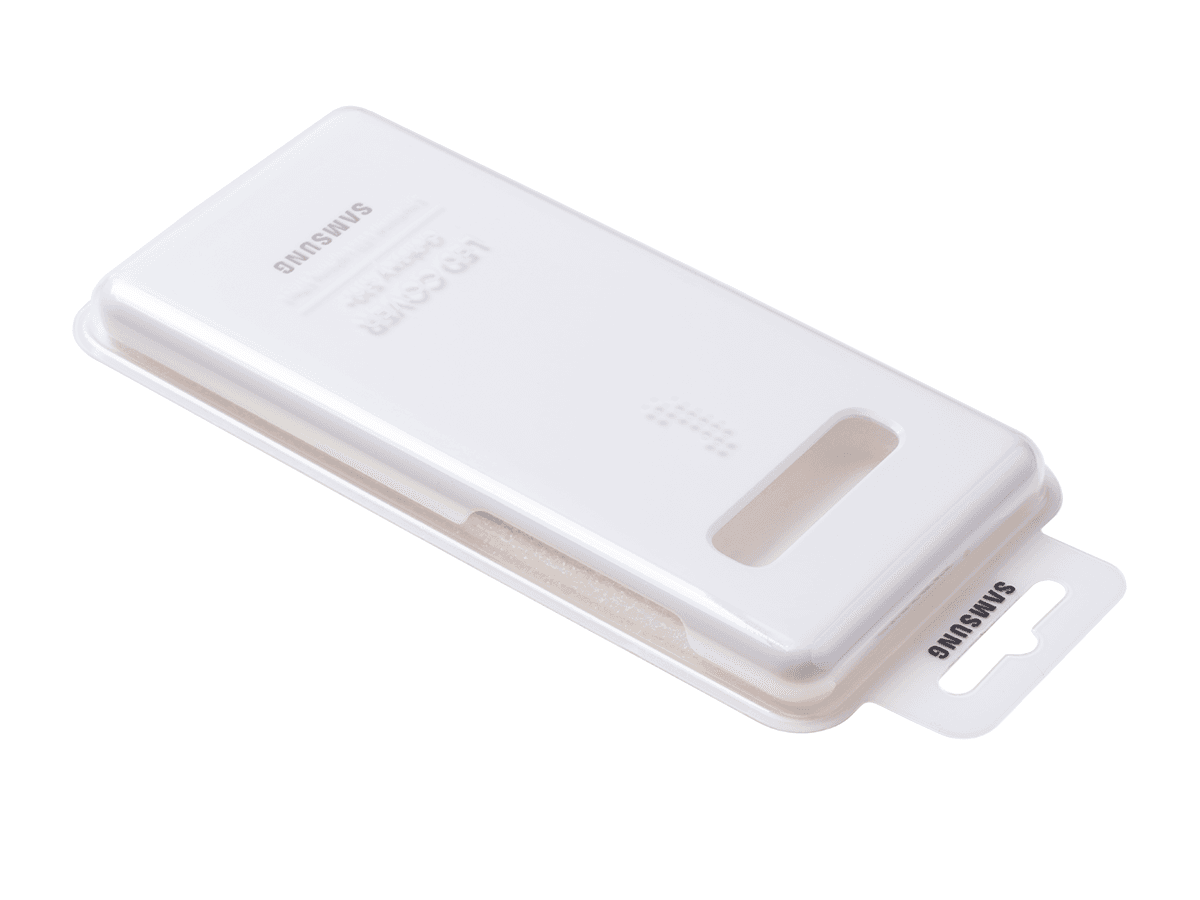 Originál LED kryt Samsung Galaxy S10 Plus SM-G975  EF-KG975CWEGWW bílý