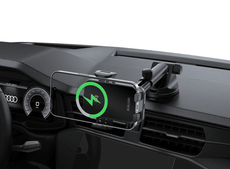 JELLICO car holder with wireless charging W20 15W Black