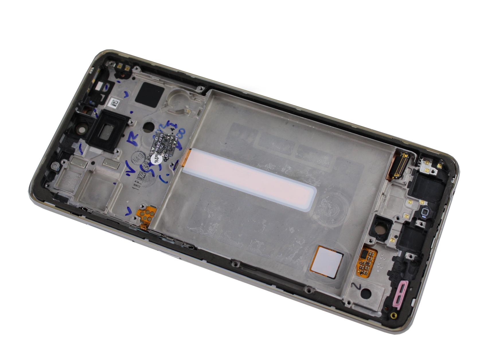 Originál LCD + Dotyková vrstva Samsung Galaxy A52s 5G SM-A528 bílá repasovaný díl - vyměněné sklíčko