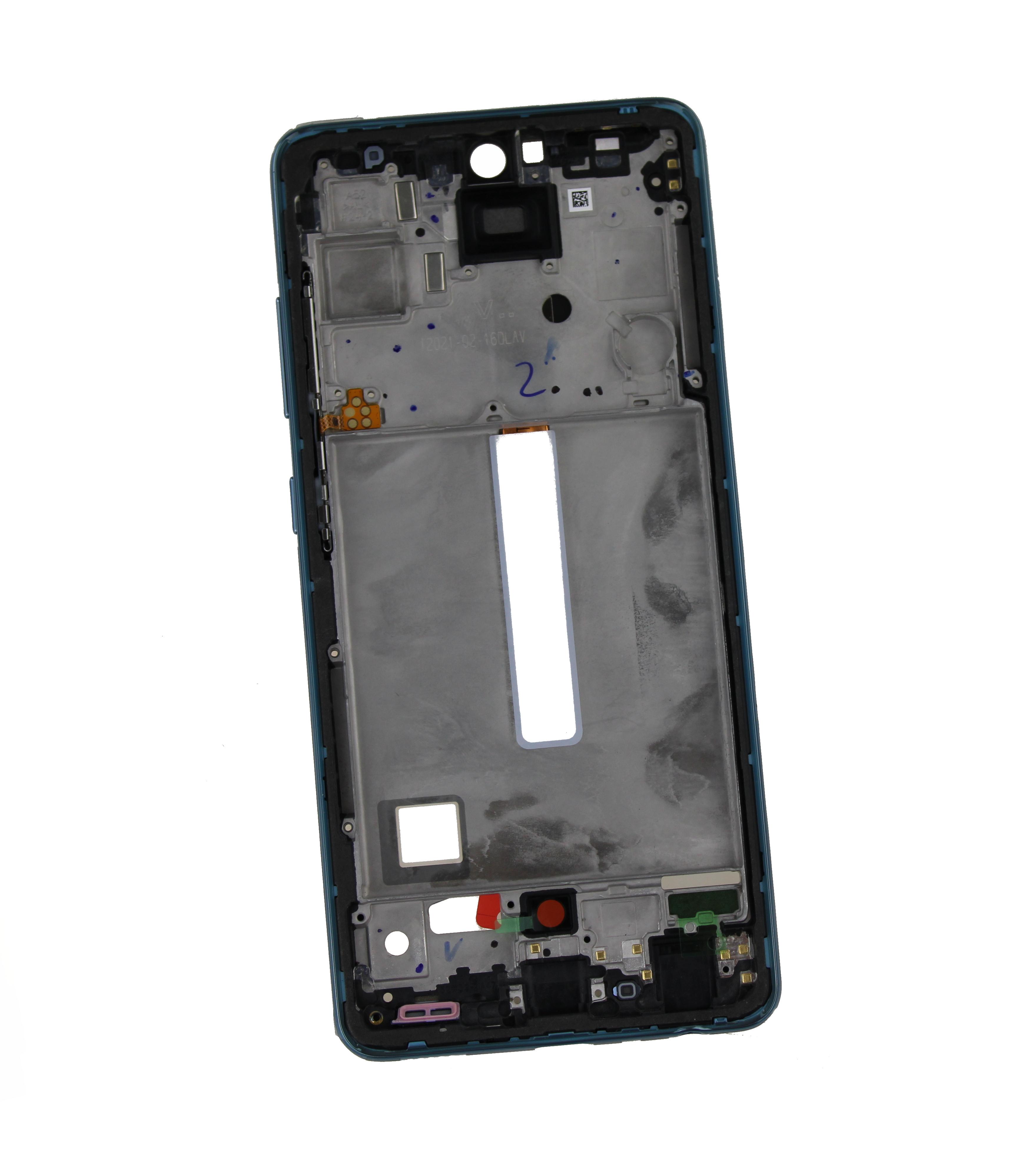 Frame for LCD Samsung SM-A528 Galaxy A52s Blue