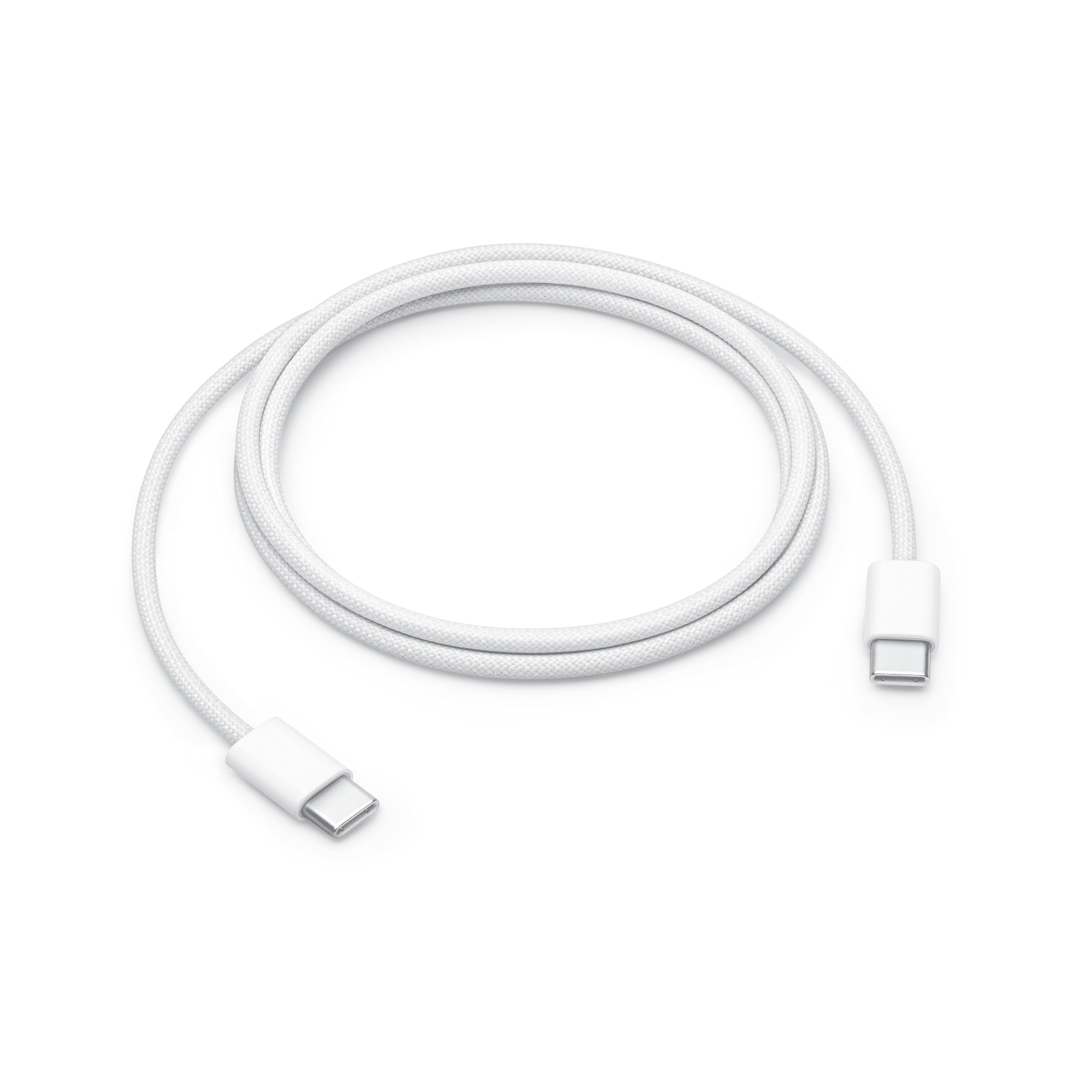 Oryginalny Kabel USB-C / USB-C Apple iPhone MQKJ3ZM/A tkany 60W 1m biały (bulk)