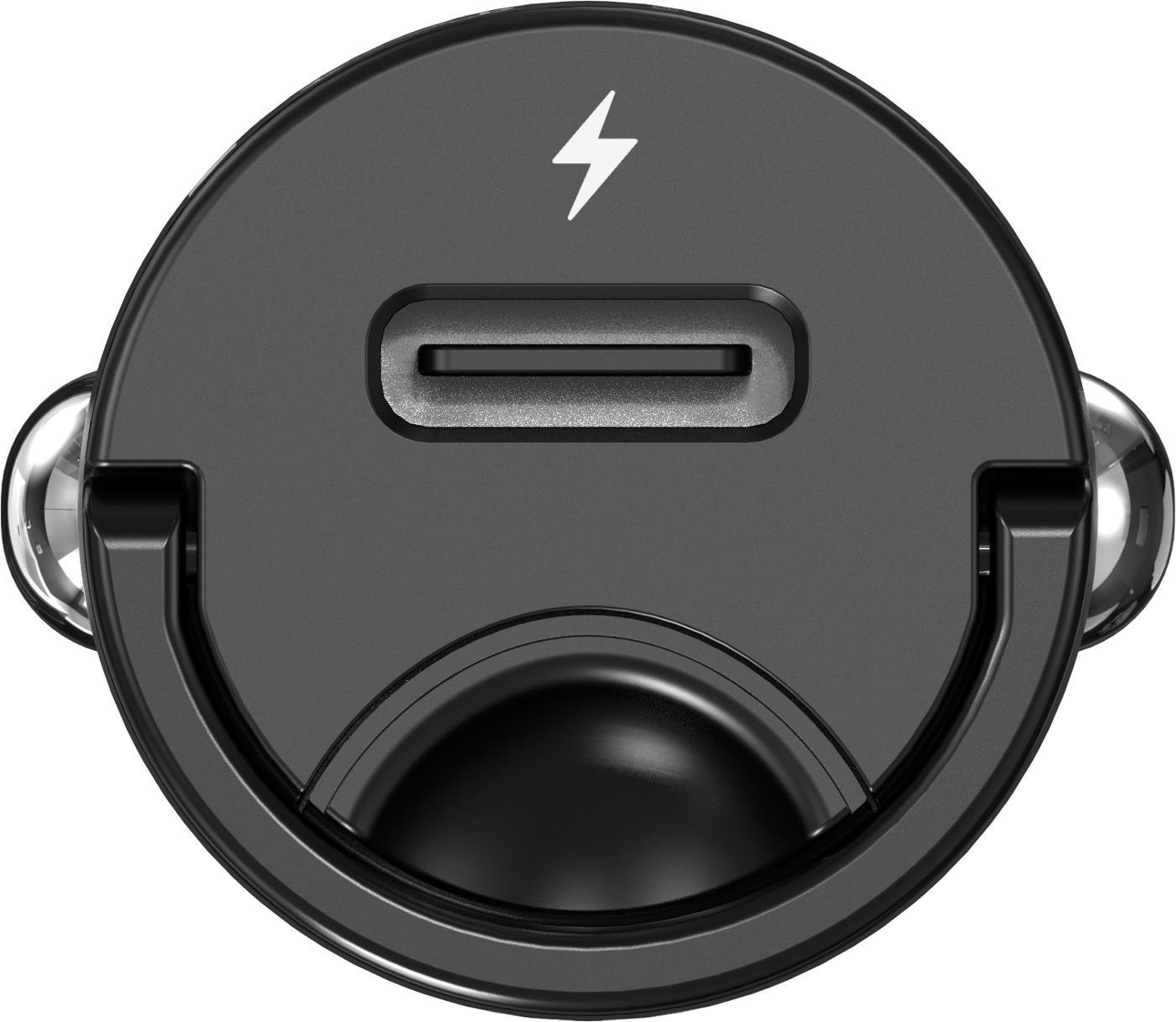 Silver Monkey Car Charger USB-C PD, 30W Black