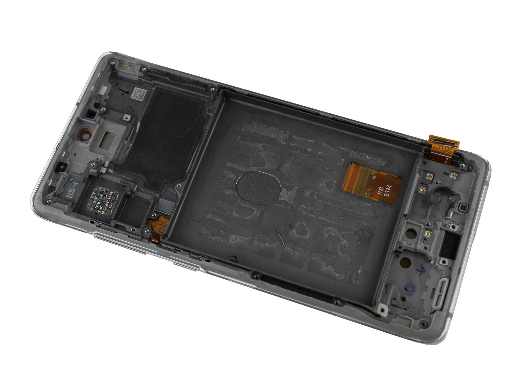 Originál LCD + Dotyková vrstva Samsung Galaxy S20 FE SM-G780 Galaxy S20 FE bílá - repasovaný díl - vyměněné sklíčko