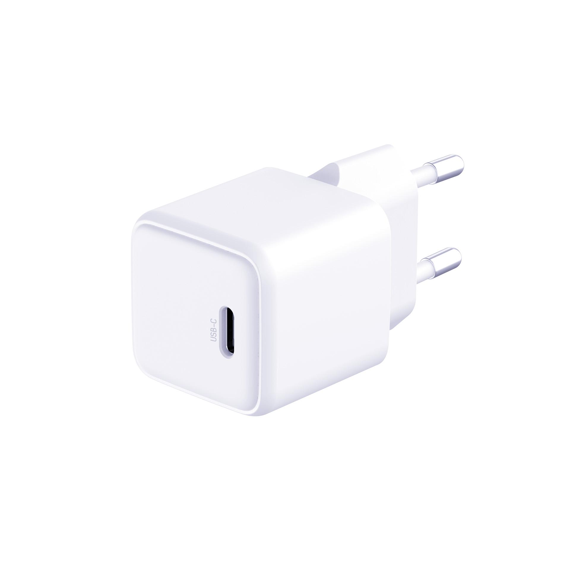 mk Hyper Charger PD QC PPS 25W + 1x USB-C-C cable White