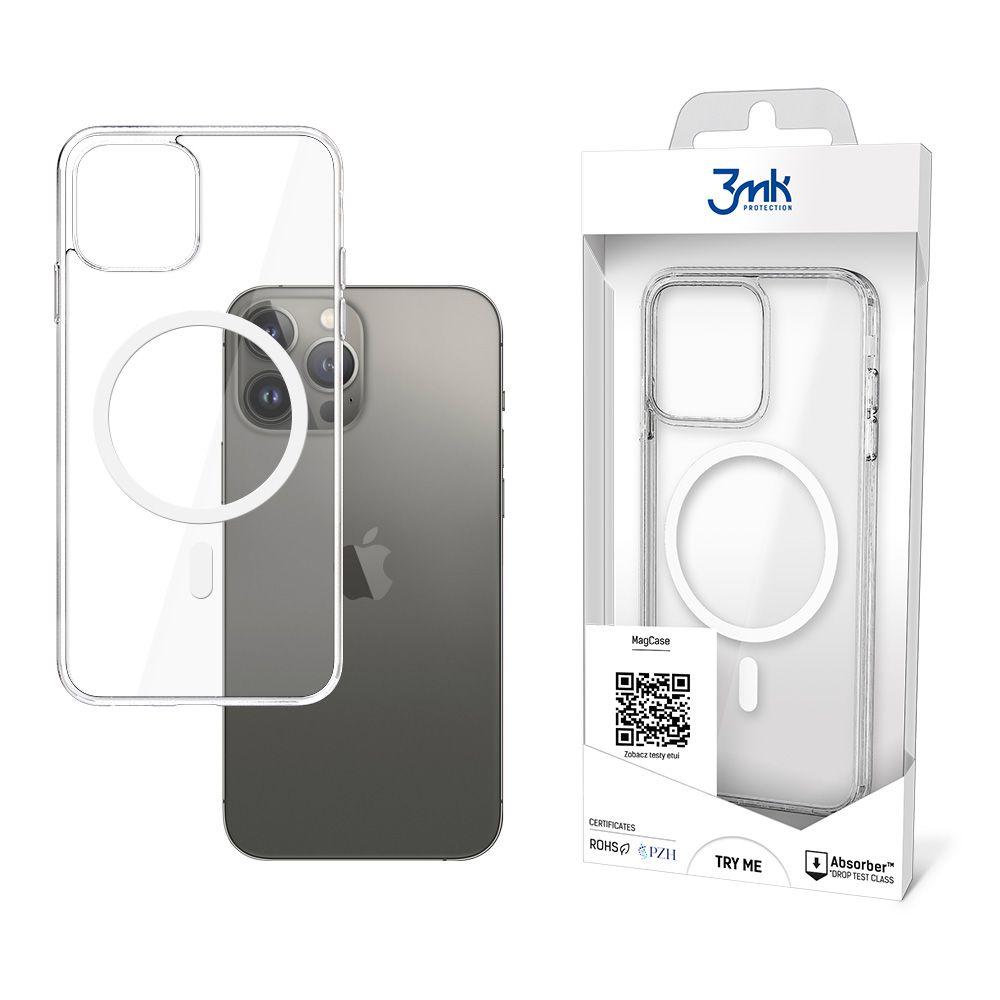 3MK Obal iPhone 13 Pro MagSafe transparentní - Nabíjejte bez omezení