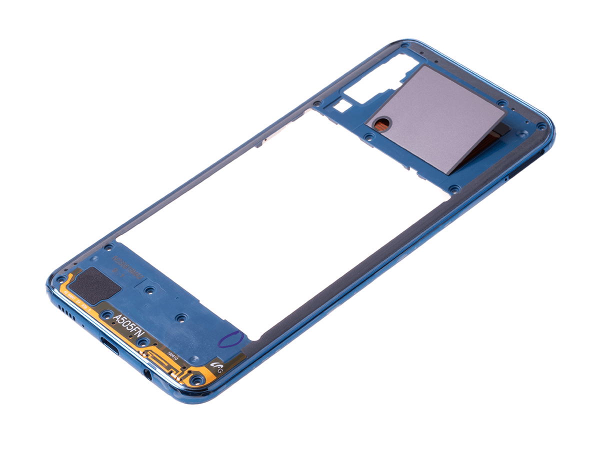 Originál Korpus středový díl Samsung Galaxy A50 SM-A505 modrý