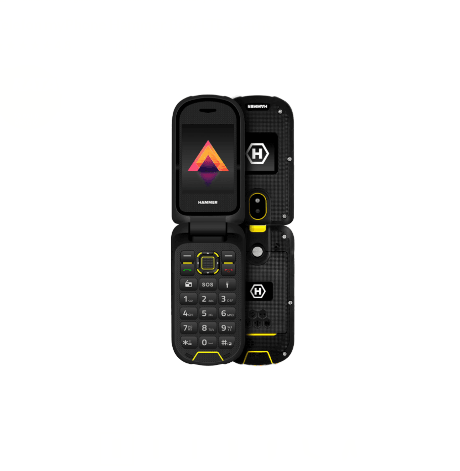 MyPhone Hammer Bow LTE phone with shockproof flap - black