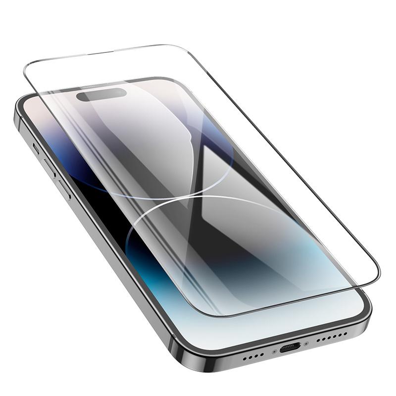 Ochranné tvrzené sklo iPhone 14 Pro HOCO G9 celoplošné lepení 5D sada 25 ks.
