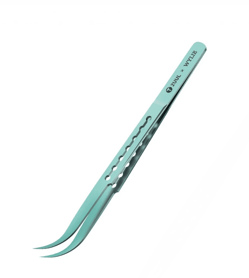 Precise tweezers 2uuL Ti12 ultralight curved titanium