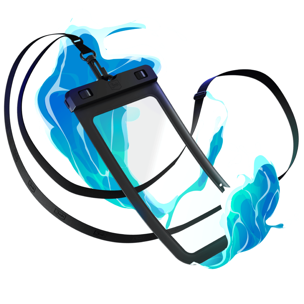 3mk Hydro Case - Wodoodporne / Wodoszczelne uniwersalne Etui na telefon na basen czarne