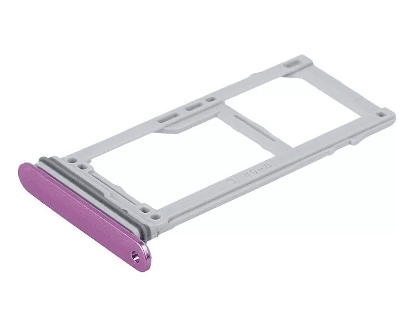 Originál držák / Slot SIM karty a SD Samsung Galaxy S9 Dual SIM SM-G960 fialový Lilac purple
