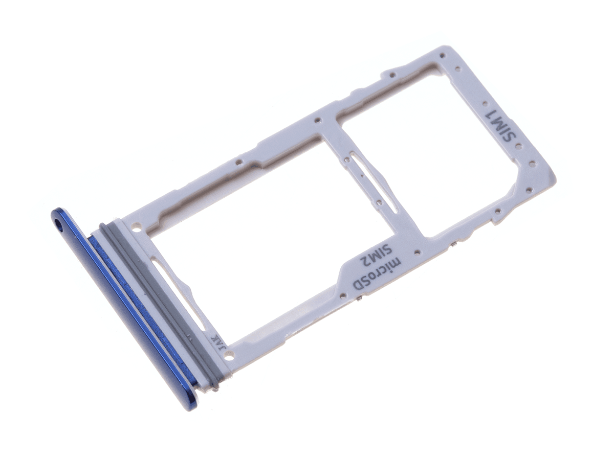 Originál Držák / Slot SIM a SD karty Samsung Galaxy S10 Lite SM-G770 modrý