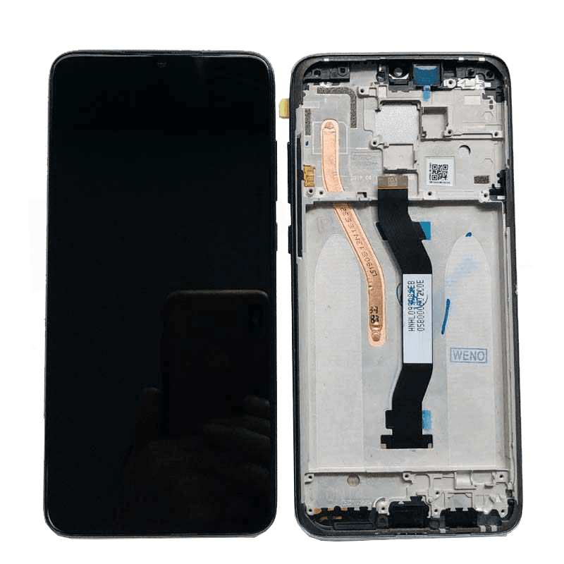 LCD + touch screen Xiaomi Redmi Note 8 PRO black with frame (dual SIM)