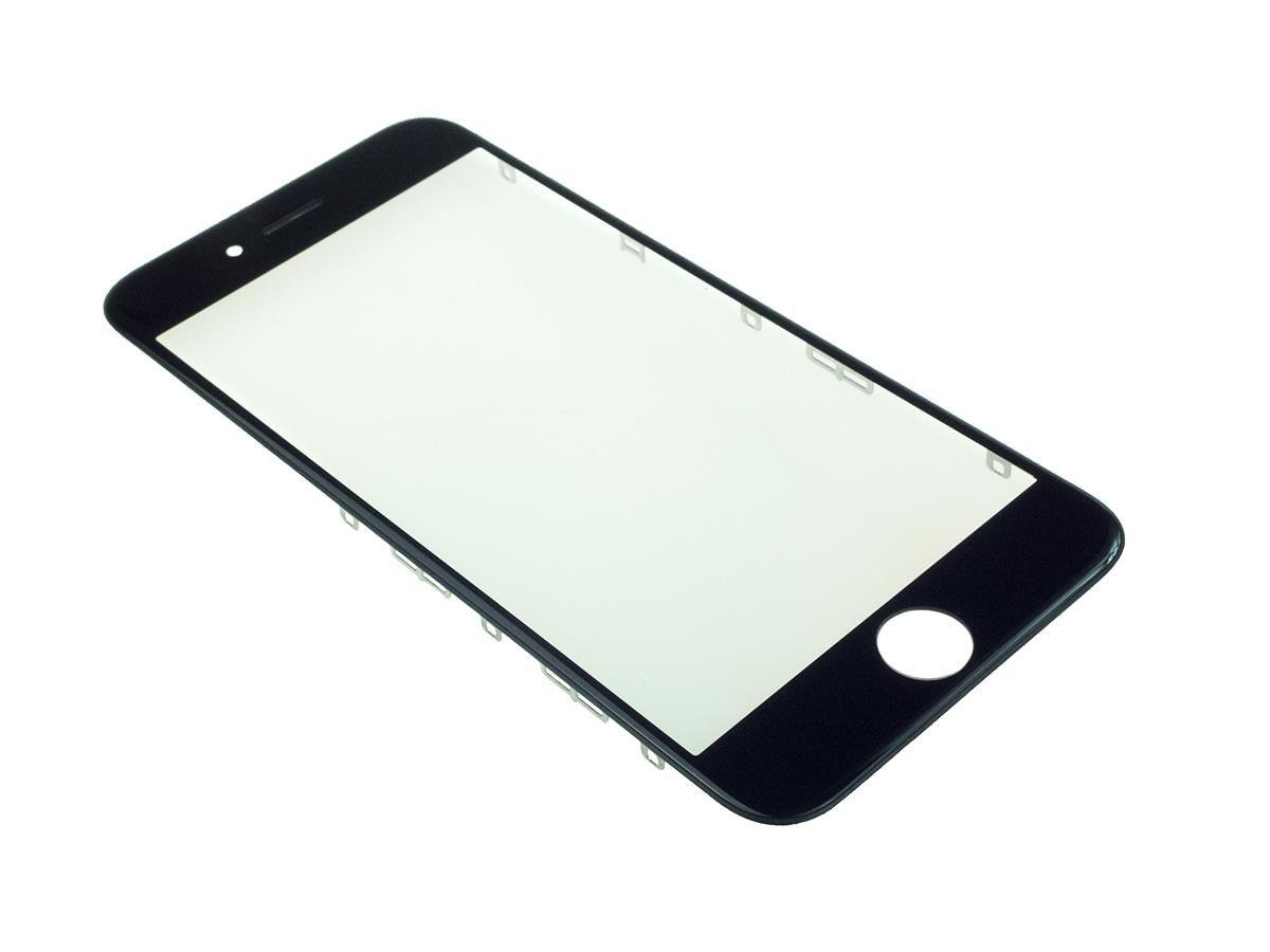 LCD Sklíčko iPhone 6s černé s rámečkem - sklíčko displeje