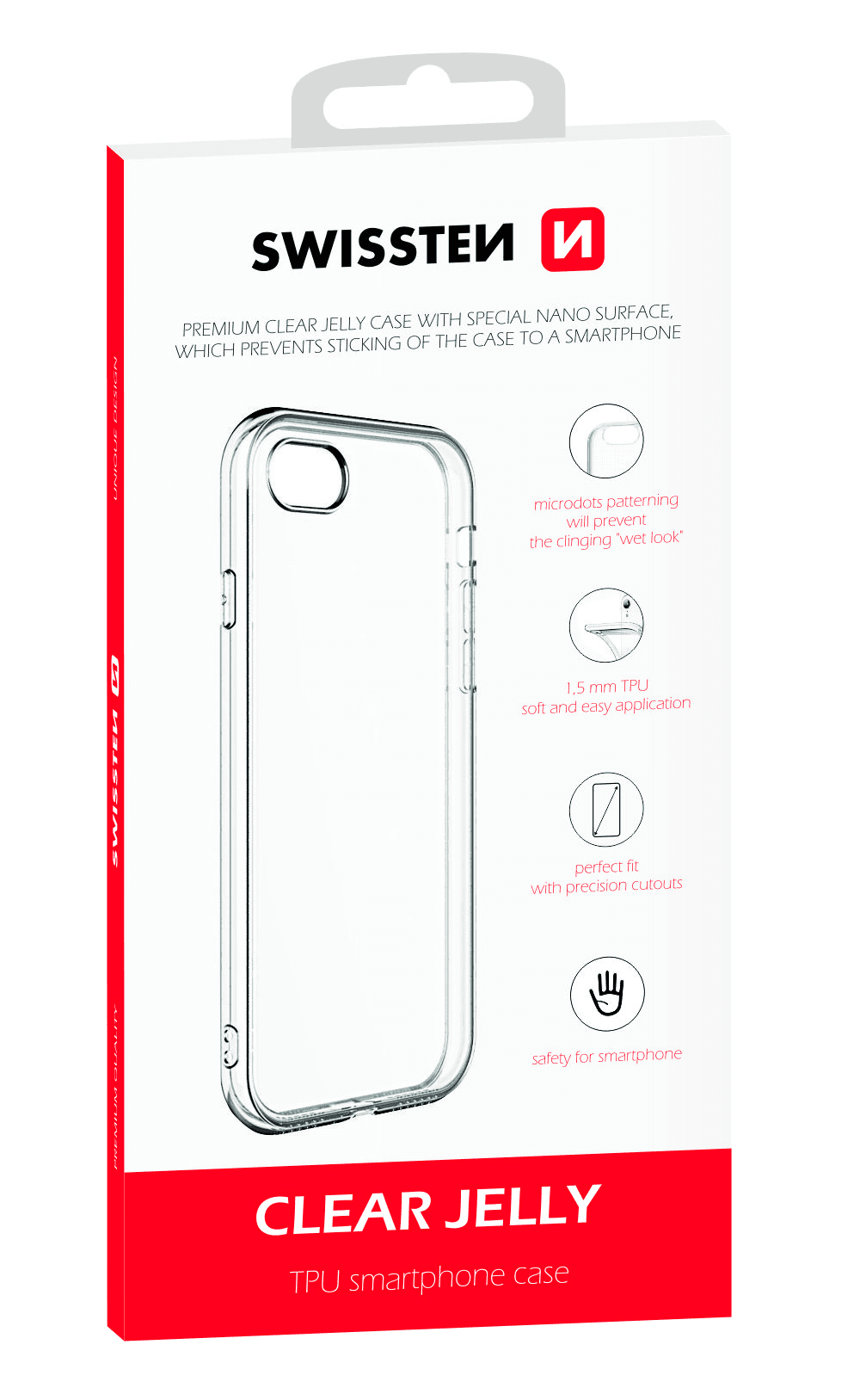Swissten pouzdro čiré jelly case pro iPhone 15 Pro MAx transparentní obal