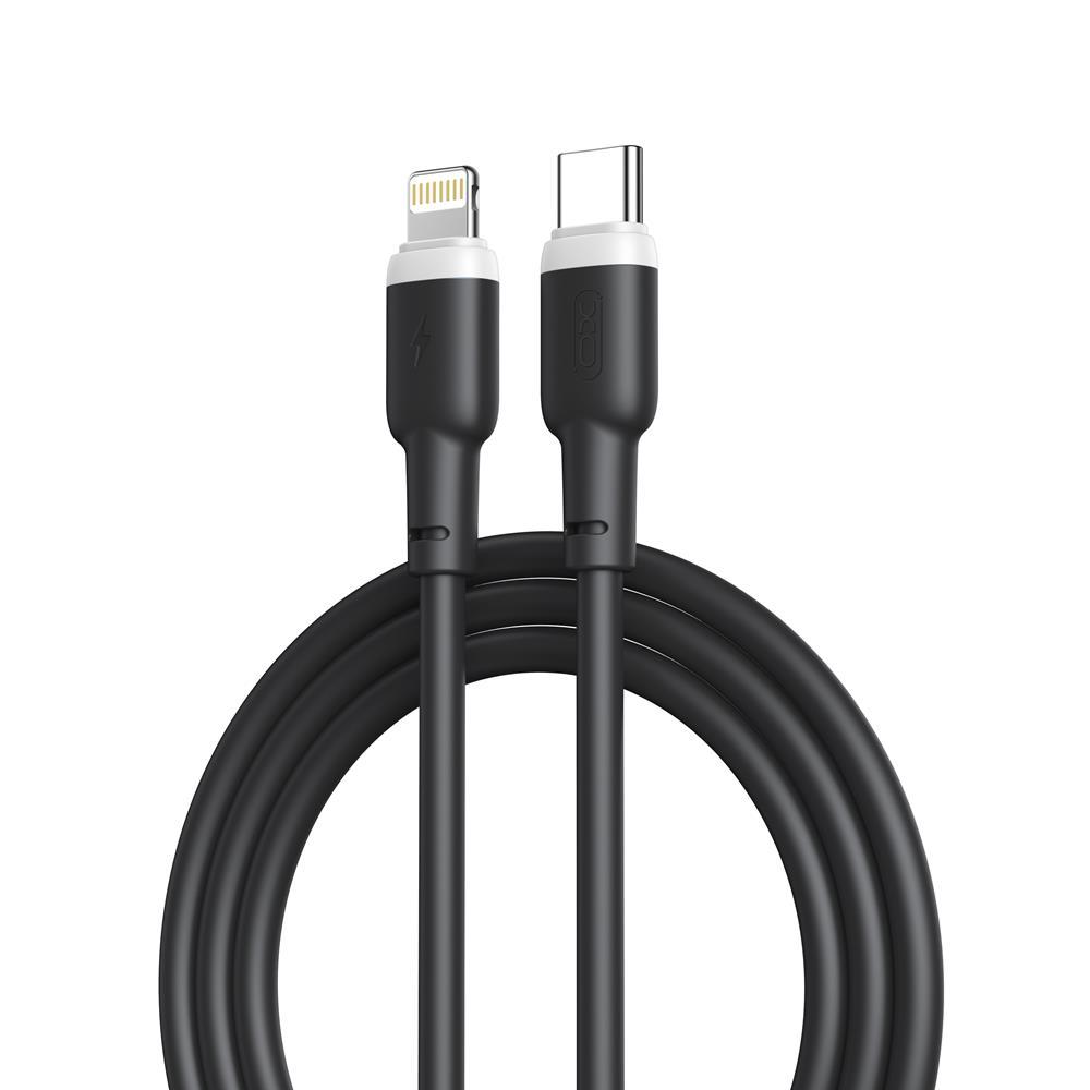 XO kabel NB208A PD USB-C - Lightning 20W černý 1,0m