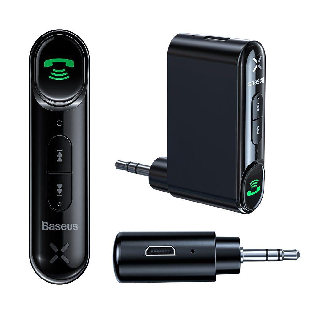 FM transmitter - audiopříjmač Baseus Qiyin Bluetooth audio receiver AUX mini jack WXQY-01 černý