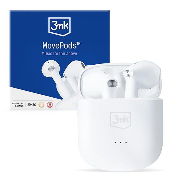 3mk MovePods bezdrátová sluchátka s vysokokapacitní baterii