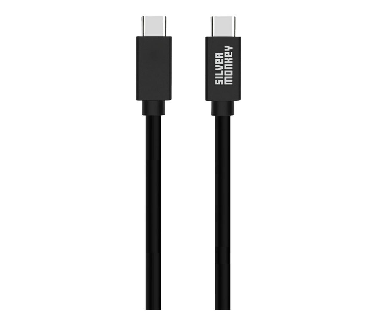 Silver Monkey Kabel USB-C do USB-C 3.0 60W 0,5 m Czarny