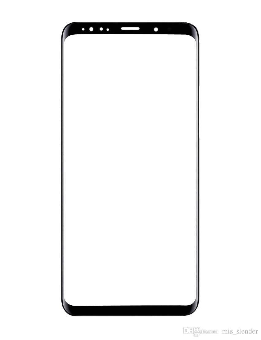LCD Sklíčko + lepidlo OCA Samsung Galaxy S9 SM-G960F černé - sklíčko displeje