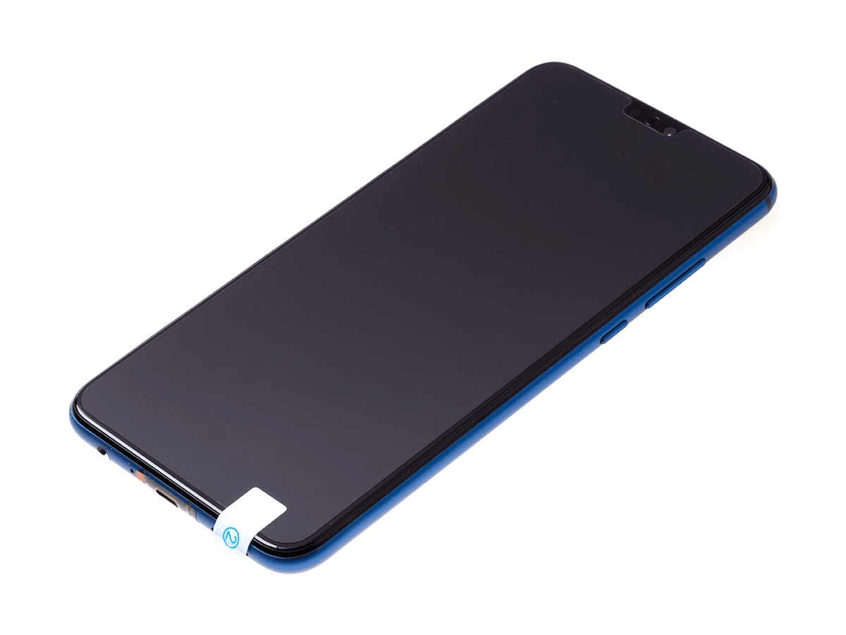 Originál LCD + Dotyková vrstva Huawei Honor 8X modrá repasovayný díl - vyměněné sklíčko