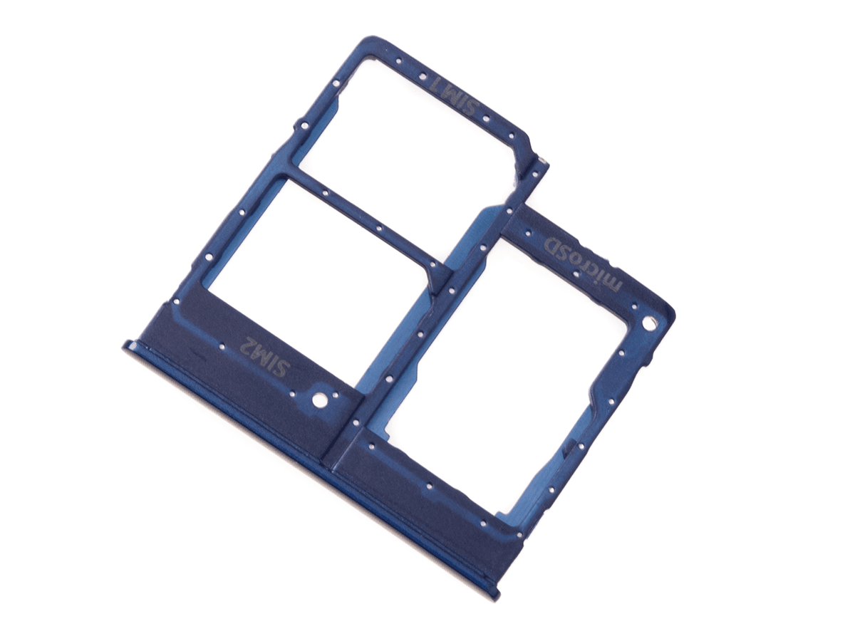 Original SIM tray card Samsung SM-A202 Galaxy A20e - blue
