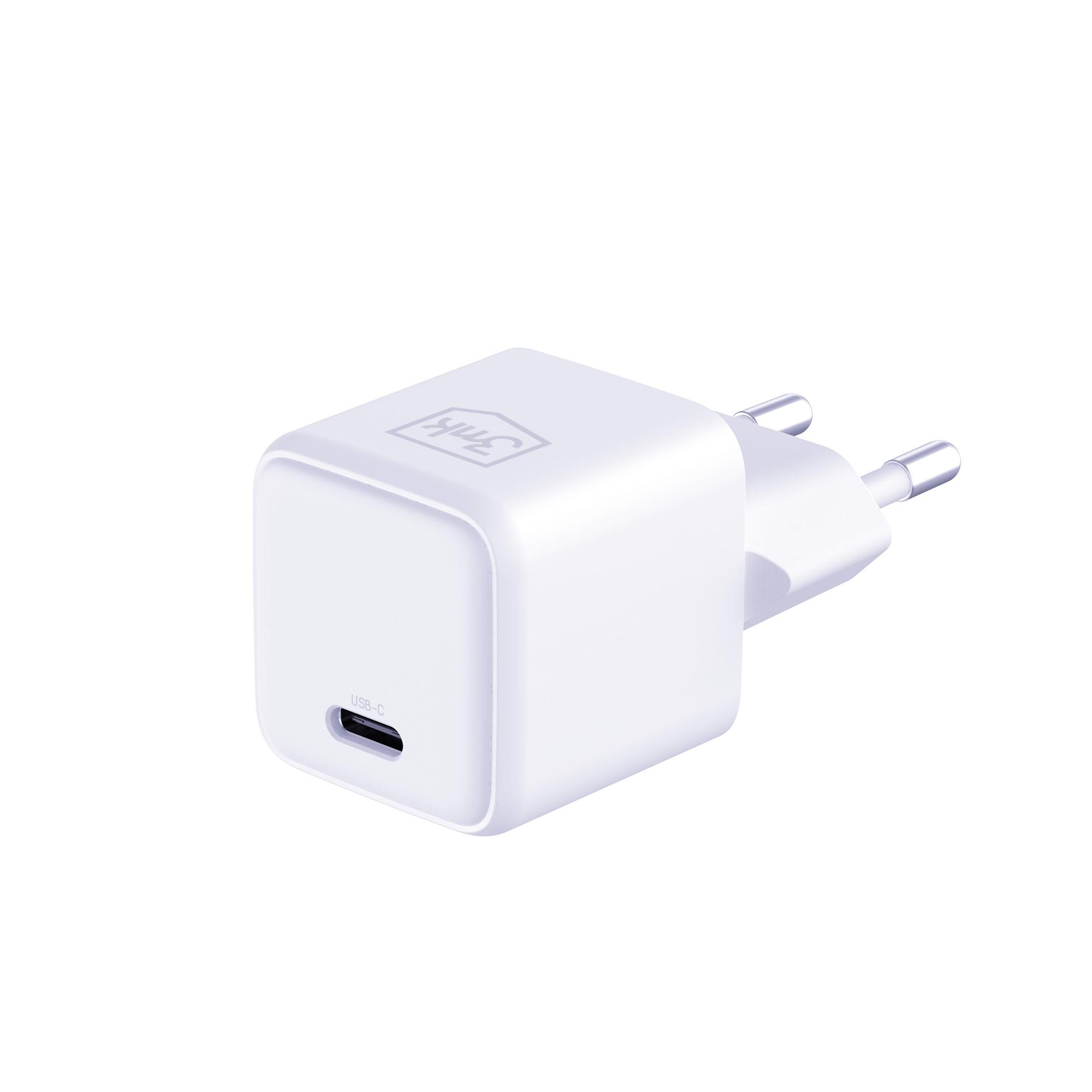 mk Hyper Charger PD QC PPS 25W + 1x USB-C-C cable White