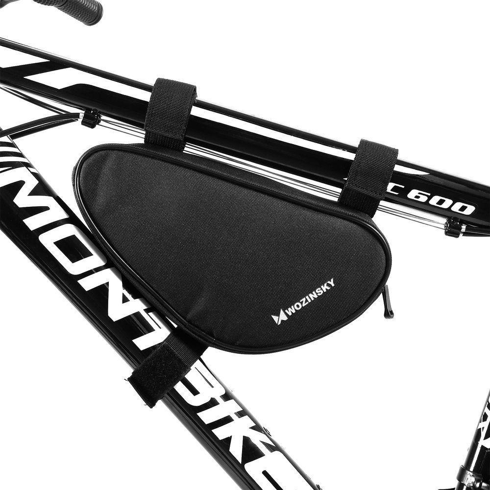 Wozinsky Cyklistická syntetická taška na rám kola 1,5 L černá WBB11BK 16 cm x 20 cm x 27 cm x 6