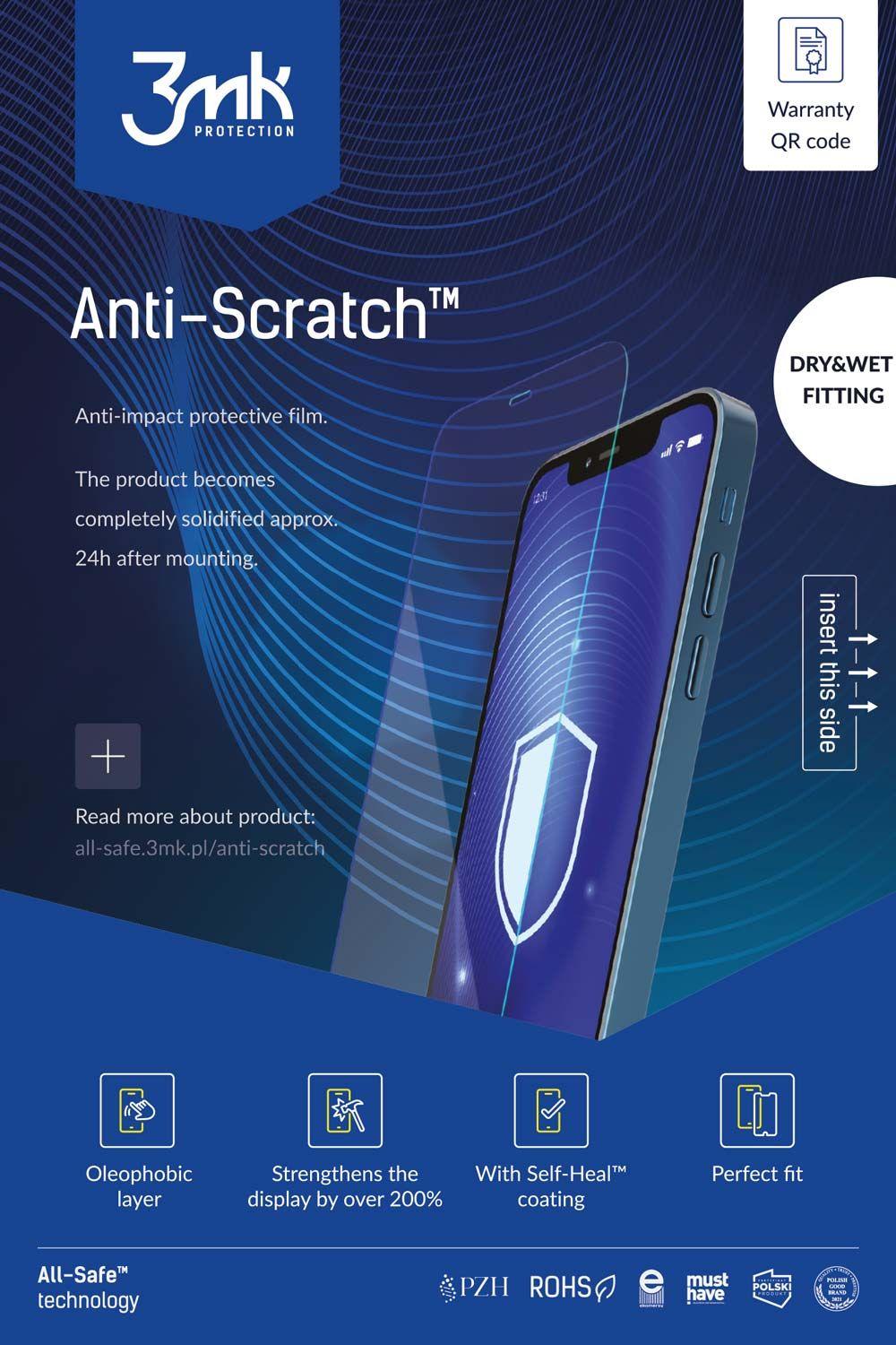 3MK Ochranná fólie All-Safe - AIO Anti-Scratch Phone Dry & Wet Fittting 5ks