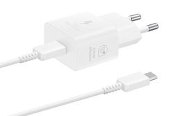 Originální síťová nabíječka Samsung EP-T2510XWEGEU PD 25W + USB-C kabel 1 m bílá blister