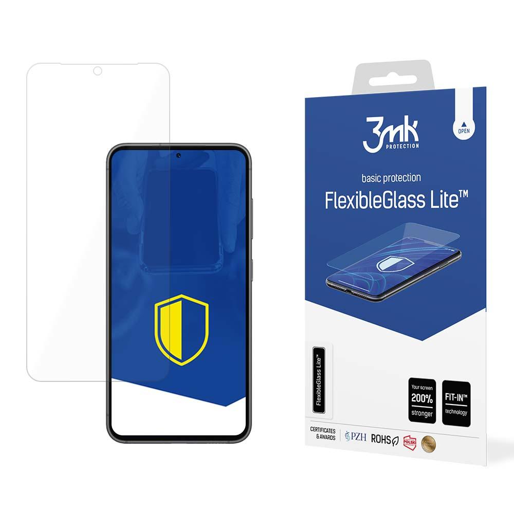 3mk Ochranné tvrzené sklo Samsung Galaxy S24 Hybrid Glass FlexibleGlass Lite