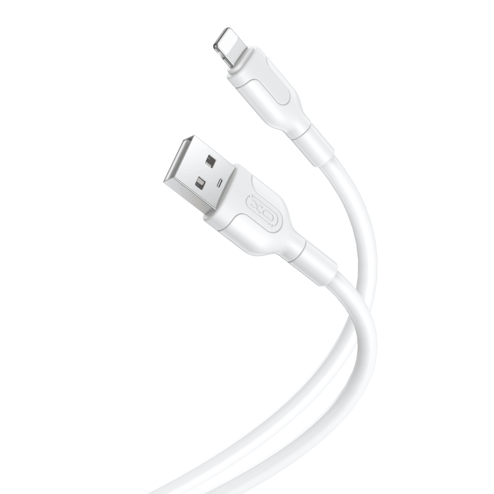 XO kabel NB212 USB - Lightning 2,1A bílý 1.0 m