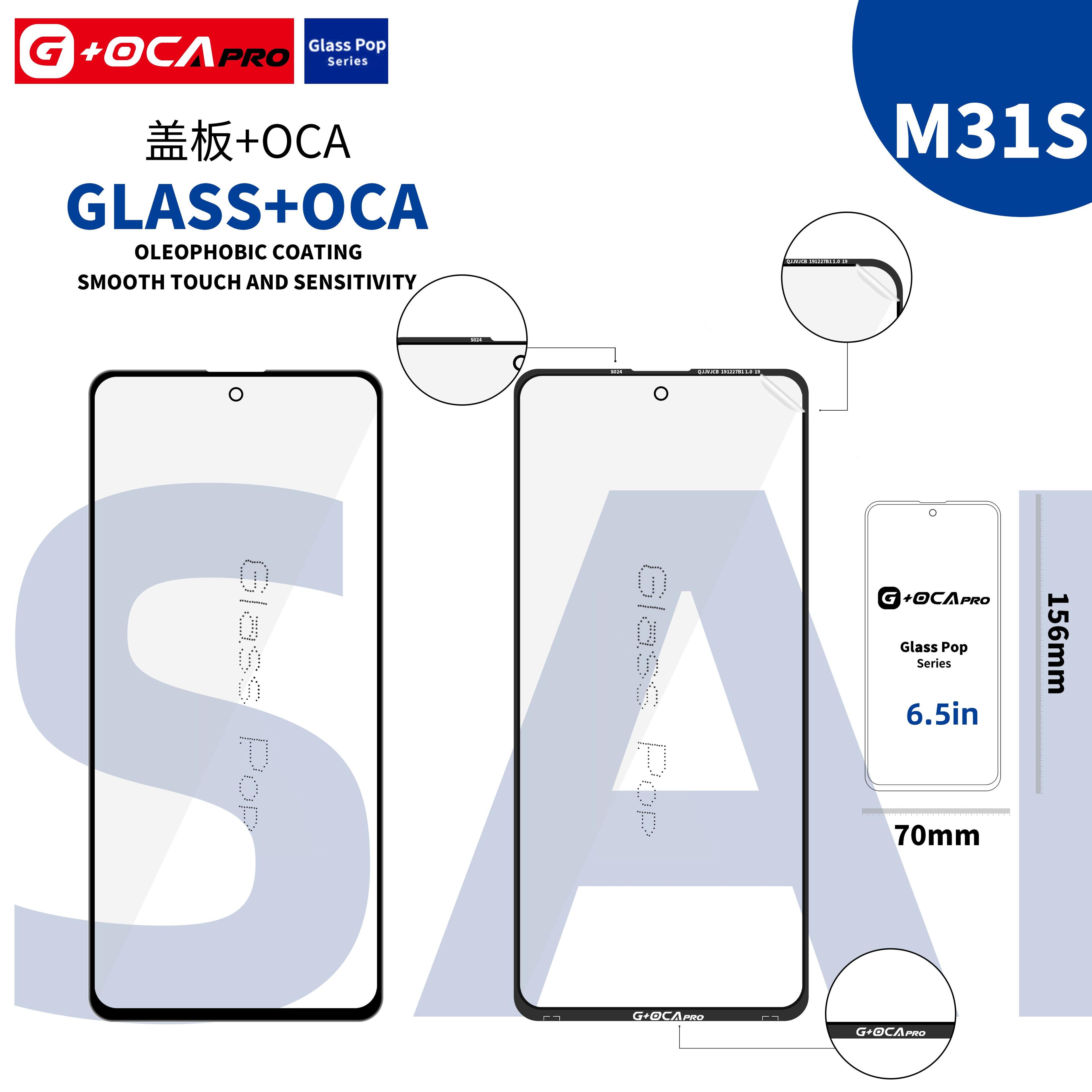 Sklíčko G + OCA Pro s oleofobním povrchem Samsung Galaxy M31s SM-M317