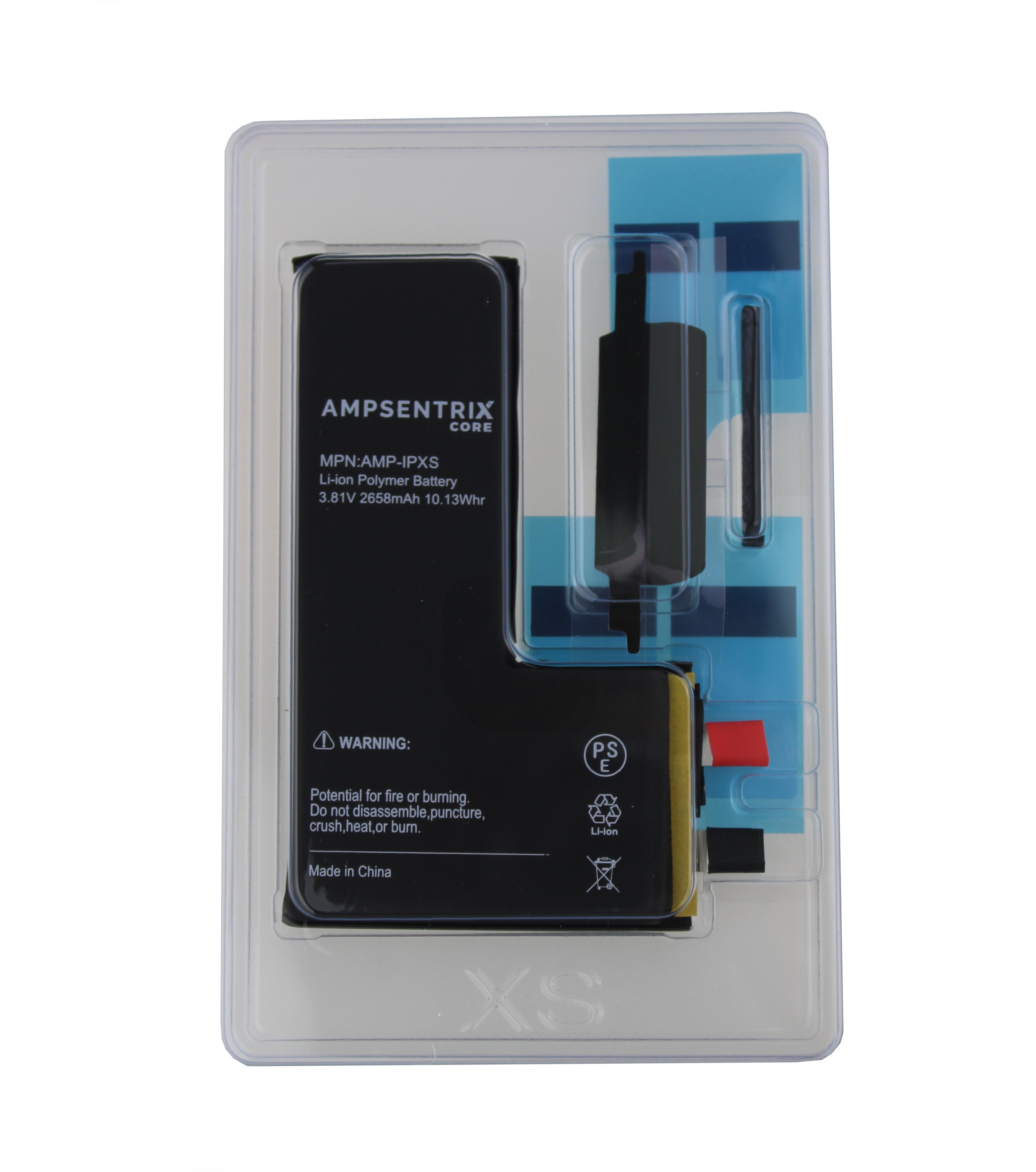 AmpSentrix Core Battery without Flex for iPhone XS (Cell) 2658 mAh